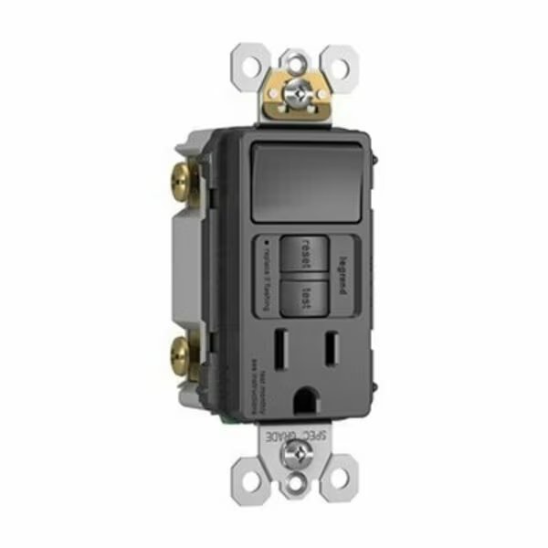 15A Blk Swit Self Gfci, Pass & Seymour, Mfr#: 1597SWTTRBKCCD4